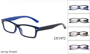 Gafas de lentes transparentes calidad simple gafas falsas bisagra de resorte oficina inteligentes UV 100% - Imagen 1 de 9