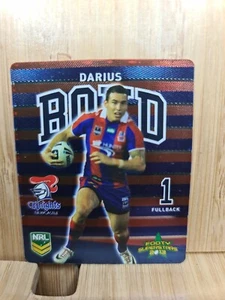 DARIUS BOYD🏆2013 #15 Knights NRL Footy Superstars Tazo🏆 - Picture 1 of 2