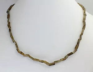 Labradorita Cadena Collar de Piedras Preciosas 45CM Largo Bloque Joyas - Imagen 1 de 1
