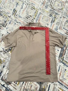JOSEPH & FEISS SUMMER COMFORT POLO STRIPPED XL KHAKI / TAN / LIGHT BROWN SHIRT - Picture 1 of 9