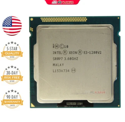 Intel Xeon E3-1280 V2 CPU 3.6GHz 4-Core 8MB LGA-1155 Workstation Processor SR0P7 - Image 1 of 2