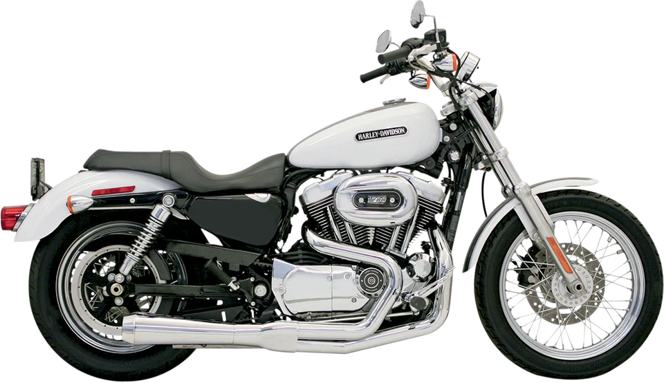 Bassani Road Rage 2:1 Short Chrome Megaphone Exhaust 2004-2013 Sportster 14112J - Image 1 of 1