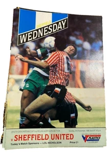 SHEFFIELD WEDNESDAY V SHEFFIELD UNITED - ZENITH DATA CUP RD 2 - 21/11/1989 - Picture 1 of 1