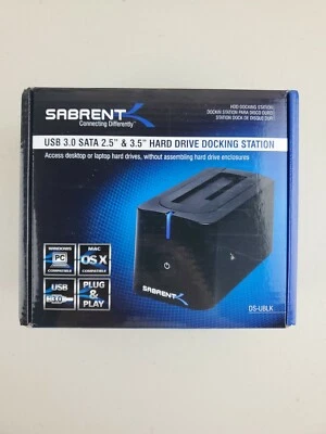 Sabrent USB 3.0 to SATA External 2.5/3.5" Hard Drive Docking Station DS-UBLK - Image 1 of 4