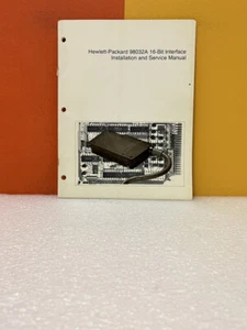 HP 98032A 16-Bit Interface Installation & Service Manual - Picture 1 of 2