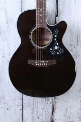 Takamine GN75CE Mini Jumbo Acoustic Electric Guitar Transparent Black Finish - Image 1 of 4