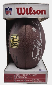 Joe Theismann #7 Redskins Signed Autographed NFL Football Wilson The Duke NIB - Picture 1 of 10