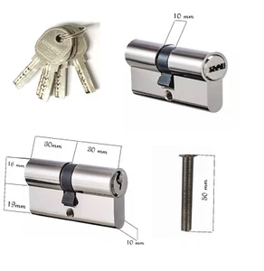 Cerradura de cilindro doble cilindro cerradura de puerta cilindro cerradura puerta 60 mm - Imagen 1 de 1