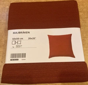 IKEA MAJBRAKEN Funda Cojín 50x50 cm 100% Algodón Marrón 705.164.44 NUEVO - Imagen 1 de 4