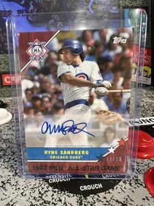 2017 Topps On Demand Ryne Sandberg 1987 MLB ASG Signed Autographed Auto /10 - Picture 1 of 6