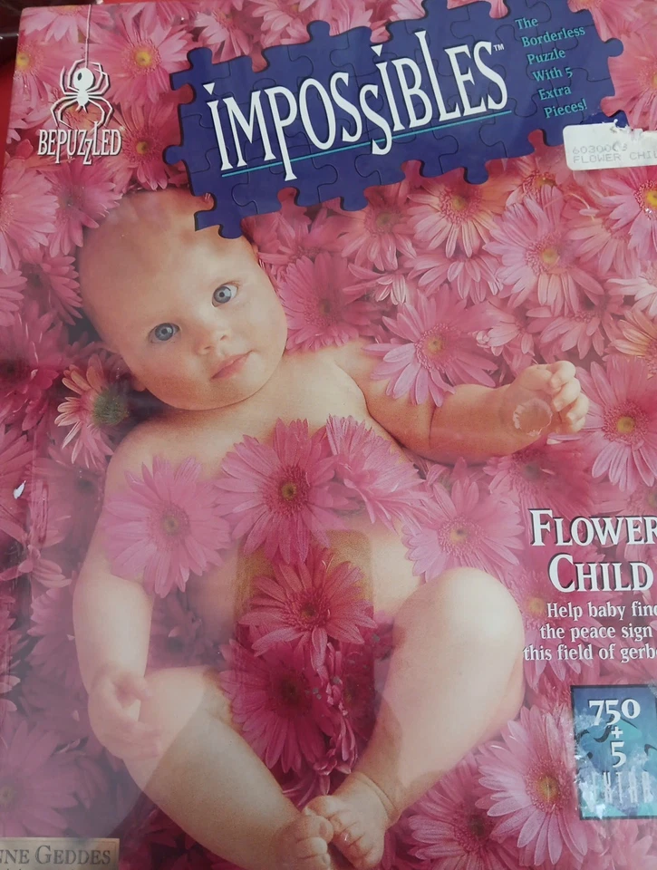 Anne Geddes Impossibles Flower Child - Challenging Puzzle 755pc Complete
