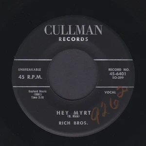 Rich Bros.: Hey Myrt, Rockabilly/Rock & Roll 45, 7", Single 50's  - Bild 1 von 2
