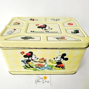 Seltene Vintage 1998 Disney Minnie Mouse Blech Picknick Brotdose "Ich habe es selbst gemacht" M1114 - Bild 1 von 13