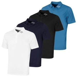 Callaway Golf Mens Ace Micro Texture OptiDri SwingTech Polo Shirt 25% OFF RRP - Picture 1 of 17