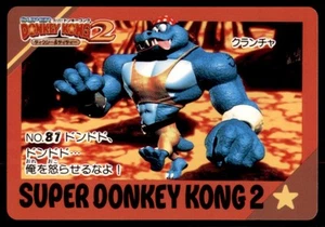 Nintendo Super Konkey Kong 2 1996 Bandai Carddass Kruncha Japón #81 - Imagen 1 de 2