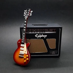 Set NEW Miniature Epiphone Style Amp 1-Stage & Les Paul Guitar 1/6 Display Model - Picture 1 of 3