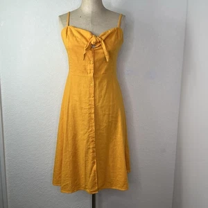 Sofia Jeans by Sofia Vergara Midikleid senf/orange, Gr. XS, Sommer, Reise - Bild 1 von 8