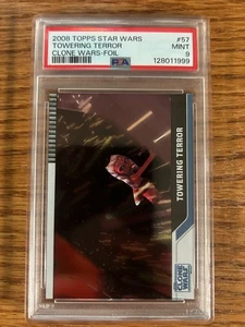 2008 Topps Star Wars Clone Wars Foil #57 Towering Terror PSA 9 Foil 42/205 - Bild 1 von 3