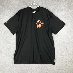 Baltimore Orioles Shirt Mens 2XL Black MLB Baseball Cool Base Majestic Polyester - Picture 1 of 11