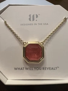 Bomb Party Necklace A Quickened Pulse Rose Quartz/Gold NK56177 - Picture 1 of 5