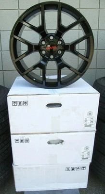 SUV GMC YUKON SIERRA 20" ESTILO FÁBRICA NEGRO MATE NUEVO JUEGO DE 4 RUEDAS 5656 Foto 1 de 4