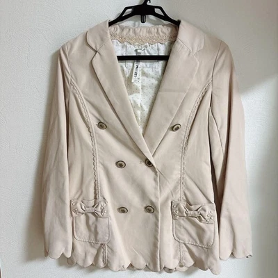 Liz Lisa Beige Breasted Tailored Jacket - image 1 of 4