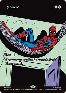 Reprieve BORDERLESS - 0005 - Mythic - Marvel's Spider-Man MAR MTG - Picture 1 of 1