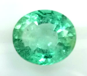 CERTIFICATED NATURAL EMERALD 2.21 Cts BEAUTIFUL BRIGHT LUSTER OVAL LOOSE STONE - Picture 1 of 3