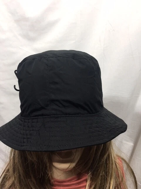 August Hats Women's Solid Bucket Hat Basic Cap Cotton Black One Size