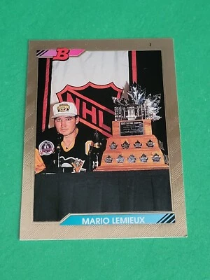 MARIO LEMIEUX - 1992-93 BOWMAN - BASE SET FOIL CARD #440 - Image 1 of 2