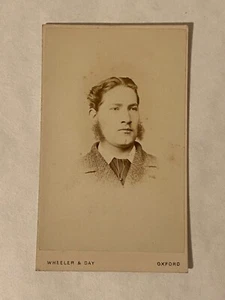 Victorian Cabinet Card Photo - Wheeler & Day, Oxford Gentleman - Picture 1 of 2