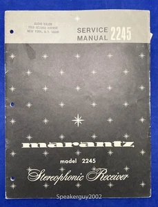 Manuale di servizio ricevitore Marantz 26 originale - Foto 1 di 1