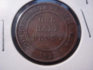 Australian 1922 medio centavo 8 perlas (TA04) - Imagen 1 de 2