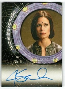 STARGATE SG-1 SEASON 6 2004 A39 Jacqueline Samuda as Nirrti AUTOGRAPH