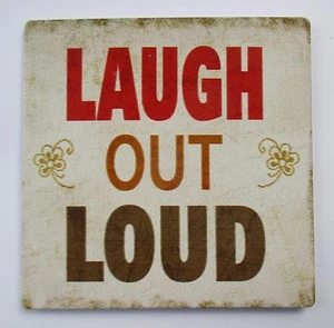 PBOT Ridere forte LOL TARGA GENERALE MAGNETE IN METALLO Ganz - Foto 1 di 3