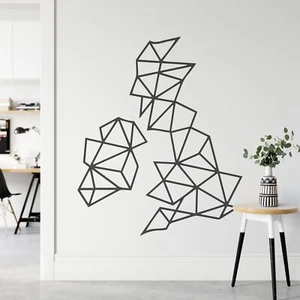 Geometrischer polygonaler UK Wandaufkleber - Bild 1 von 25