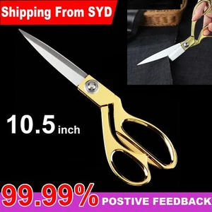 10.5'' Scissors Tailor Dressmaking Sewing Cutting Trimming Fabric Cutting Shear - Picture 1 of 7