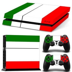 SKIN PS4 PROTECTION DECOR + MANETTES DRAPEAU ITALIE AUTOCOLLANT STICKER PS4S003 - Imagen 1 de 1