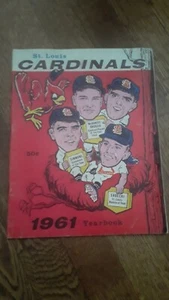 1961 St. Louis Cardinals Souvenir Yearbook - RARE & VINTAGE MLB! - Picture 1 of 4