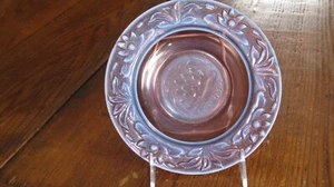 Fenton Water Lily & Cattails Amethest Opalescent Butter Base !!! - Picture 1 of 7