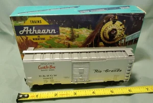 Athearn Bev-Bel #509-1 D&RGW COOKIE BOX SILVER CAR #60057 40' BOXCAR - Picture 1 of 6