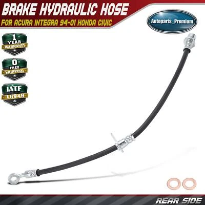 Manguera hidráulica de freno trasero derecho y derecho 2 piezas para Acura Integra 1994-2001 Honda Civic  Foto 1 de 4