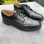 M&S COLLECTION BEST OF BRITISH BLACK BROGUES SHOES SIZE 10