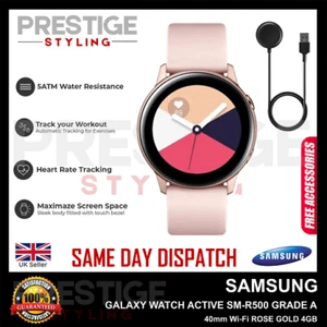 Reloj Inteligente SAMSUNG Galaxy Watch Active SM-R500 40mm GPS ROSA Grado A+CHARGR - Imagen 1 de 4