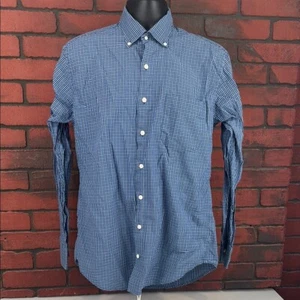 Peter Millar Herren Medium Crown Finish Kariertes Button-Down Hemd - Freizeit - Bild 1 von 7