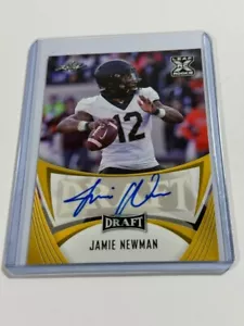 Leaf Draft 2021 automático amarillo Jamie Newman #BA-JN1 novato automático radiocontrol Wake Forest - Imagen 1 de 2