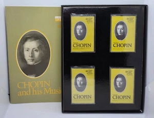 CHOPIN & HIS MUSIC (4-CASSETTE BOX SET with BOOKLET, 1980) TIME/LIFE/RCA RECORDS - Picture 1 of 6