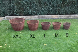 Weidenkorb Holzkorb Kartoffelkorb Erntekorb Obstkorb Kiepe Kaminkorb Korb Weide - Bild 1 von 29