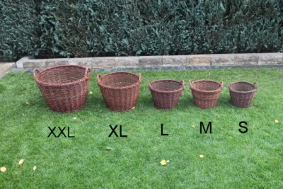 Weidenkorb Holzkorb Kartoffelkorb Erntekorb Obstkorb Kiepe Kaminkorb Korb Weide - Bild 1 von 4