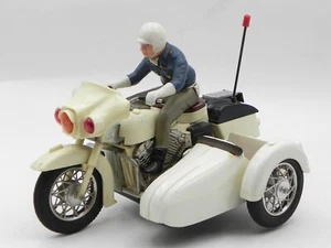 Yonezawa highway patrol police tin toy motorcycle Japan latta motocicletta moto - Picture 1 of 12